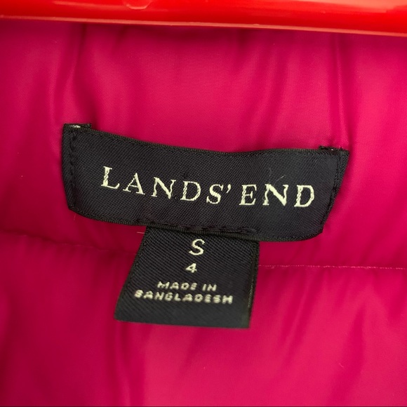 Lot of 3 Girl’s 4 Puffer Vests Children’s Place & Lands’ End Pinks / Brown EXC - Picture 15 of 15